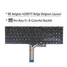 Belgian Keyboard For MSI Alpha 15 A3DCK, 15 A3DDK, 15 A4DEK, Per-Key RGB Backlit picture