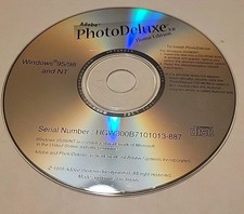 Vintage 1998 Adobe Photo Deluxe Home Edition 3.0 - Windows 95/98 & NT Loose Disc picture
