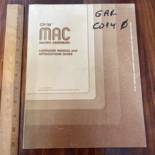 CP/M MAC Macro Assembler Language Manual and Applications Guide 1977 picture