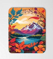 Plants Mountains River Landscape Mouse Pad 8