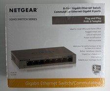 NETGEAR 8-port 10/100/1000mbps Gigabit Ethernet Switch GS308-100PAS, SOHO SERIES picture