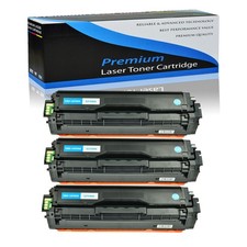 3PK CLT-C504S Cyan Toner Cartridge for Samsung 504S CLP-415 CLP-415N CLP-415NW picture