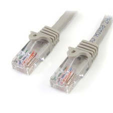 Startech 45Patch3Gr 3Ft Grey Cat5E Cable Snagless Ethernet Gigabit Lan Rj45 picture