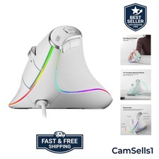 M504 Wired Vertical Mouse, USB Ergonomic Optical Mouse with 4 Adjustable DPI,... picture