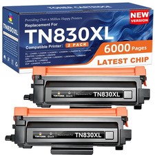 TN830XL Toner Cartridges Replacement for Brother TN830 830XL 2Pack picture