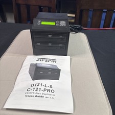 ZipSpin D121-L-S C-121-PRO CD DVD Disc Duplicator Copier Burner w Manual picture