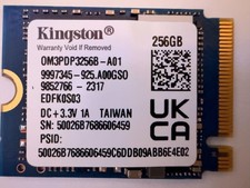 LOT OF 25 Kingston 256GB 2230 SSD M.2 NVMe PULLED FROM NEW STEAM DECK. picture
