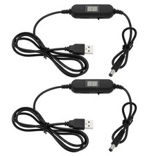 Micro Traders 2PCS USB Adjustable Voltage Cable 5V to 1.5V 3V 4.5V 6V 7.5V...  picture