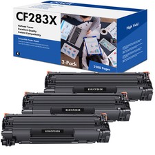 1-4PK CF283X Black Toner For HP 83X Toner LaserJet Pro MFP M225dn M201n M201dw picture