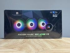 Thermalright Frozen Magic 360 Black ARGB V2 CPU Aio Cooler... FACTORY SEALED... picture