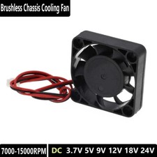 DC 3.7V-24V Brushless Chassis Cooling Fan 2510 25mm x 25mm x 10mm 2 Pin Cable picture
