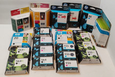 NEW Genuine HP Cartridges Sealed Lot Of 20 Various Colors & Printers picture