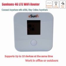eSunFi eSIM Mobile WiFi Router Sunhans pocket 4G LTE Modem Global Wifi Hotspot picture