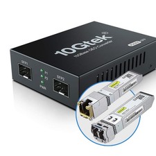 10GbE Media Converter, Fiber to 10G Copper Ethernet Media Converter picture