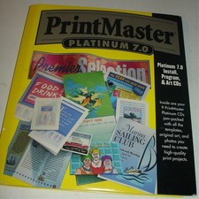 MINDSCAPE - PRINT MASTER PLATINUM 7.0 - NEW picture