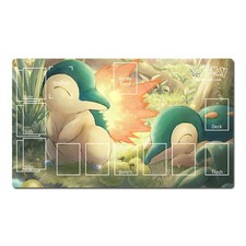 Pokemon Duel Playmat Cyndaquil TCG CCG Play Pad Trading Card Game Mat Mousepad picture