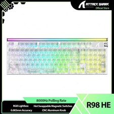 ATTACK SHARK R98 HE Hall Effect Magnetic Gaming Keyboard 8000Hz Rapid Trigger picture