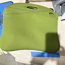 BUILT NY Overbuilt Laptop Case Bag Tote  Green With Strap 15.4 In picture