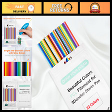 3D Doodler Pen Refills - 22 Colors, PCL Filament, Low Temp, 110 pcs, 15.2 cm picture