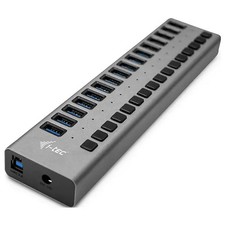 i-tec U3CHARGEHUB16 USB Hub 16 Ports USB-A USB 3.0 5GBit/s Gray Charging Hu picture