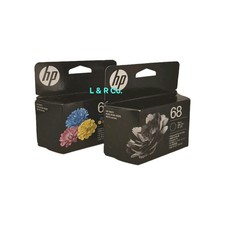 Genuine HP 68 Black 68 Color 68e Ink Cartridges for Envy 6120, 6130, 6520, 6530 picture