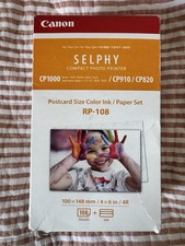 Canon Selphy CP1000 CP910 CP820 - 4x6 - 108 Sheets Color Ink Paper Set - RP-108 picture