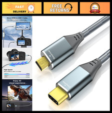 4K Micro HDMI to USB C Cable 6ft for DSLR, Camcorder, Tablet, Laptop - 60Hz, 18G picture