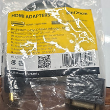 StarTech.com HDDVIMF8IN 8in HDMI Male to DVI-D Female Adapter, Black picture