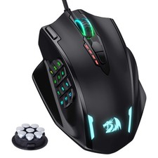 M908 Impact LED Gaming Mouse with 12 Side Buttons, Optical Wired Ergonomic Mouse picture