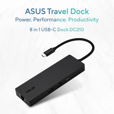 ASUS DC210 8 in 1 USB-C Dock HDMI 4K 60Hz 100W PD Ethernet SD Reader picture