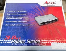 AirLink Plus + 3 Port Printer Server 2 Parallel 1 USB Windows 10/100 Mbps - New picture