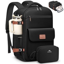 MATEIN Personal Item Backpack, Airline Travel Daypack with 15.6inch, Black picture
