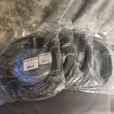 Set of 4 Comprehensive 35 ft Cat 6 Shielded Cable CAT6SH-35BLK, NEW picture