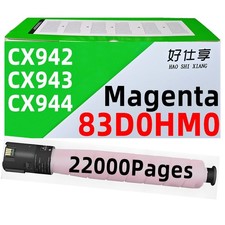 83D0HM0 Magenta Toner Cartridge Compatible for Lexmark CX943 CX943 CX944 Printer picture