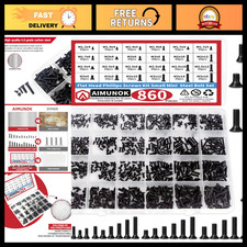 860Pcs Computer Screws Kit M1.2-M3 for Laptop & PC Repair, Hardware Fasteners picture