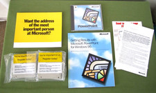 New  Microsoft Office Windows 95 Power Point & Floppy Disks & Booklet w/ Key picture