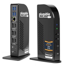 Plugable 13-in-1 USB C Docking Station 4K Triple Monitor with 100W Power Deli... picture