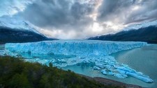 Landscape glacier nature snow ice mountains patagonia Custom Gaming Mat Desk picture