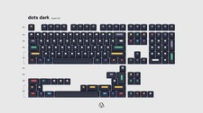 GMK Dots R2 Key Caps - Dark Base picture