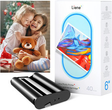 4X6'' Photo Printer Paper & Cartridge, Cartridge Refill & Photo Paper- 40 Pac... picture