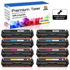 8PK W2180A NO Chip Color Toner Cartridge For HP Pro 3201dw MFP 3301fdw 3301sdw picture