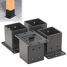 Heavy Duty 4x4 Post Base 4 Pcs, Thickness: 0.118