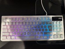 KOLMAX Hunter K04 RGB 87-Key Wired Gaming Mechanical Keyboard White Tested picture
