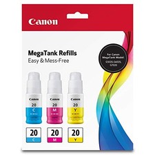Canon GI-20 CMY Ink Bottle Value Pack (3394C003) picture
