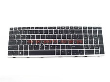 New/Orig HP Zbook 15U G5 G6 Keyboard US English Backlit Silver 15.6