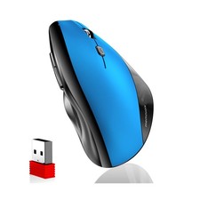 memzuoix Ergonomic Vertical Wireless Mouse - 2.4G Optical Cordless Mice with ... picture