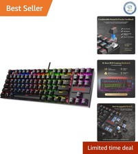 K552P TKL Mechanical Gaming Keyboard - 18 RGB Modes & Hot-Swappable Red Switches picture