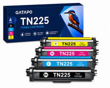 TN225-4PK Toner High Yield for  MFC-9130CW HL-3170CDW (BK/C/M/Y) picture
