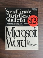  Microsoft Word for Windows 2.11  Upgrade Floppy Set Vintage Part No 23657 picture