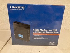 Linksys Cisco CM100 (CM100-RM) Cable Modem with USB & Ethernet Connections picture